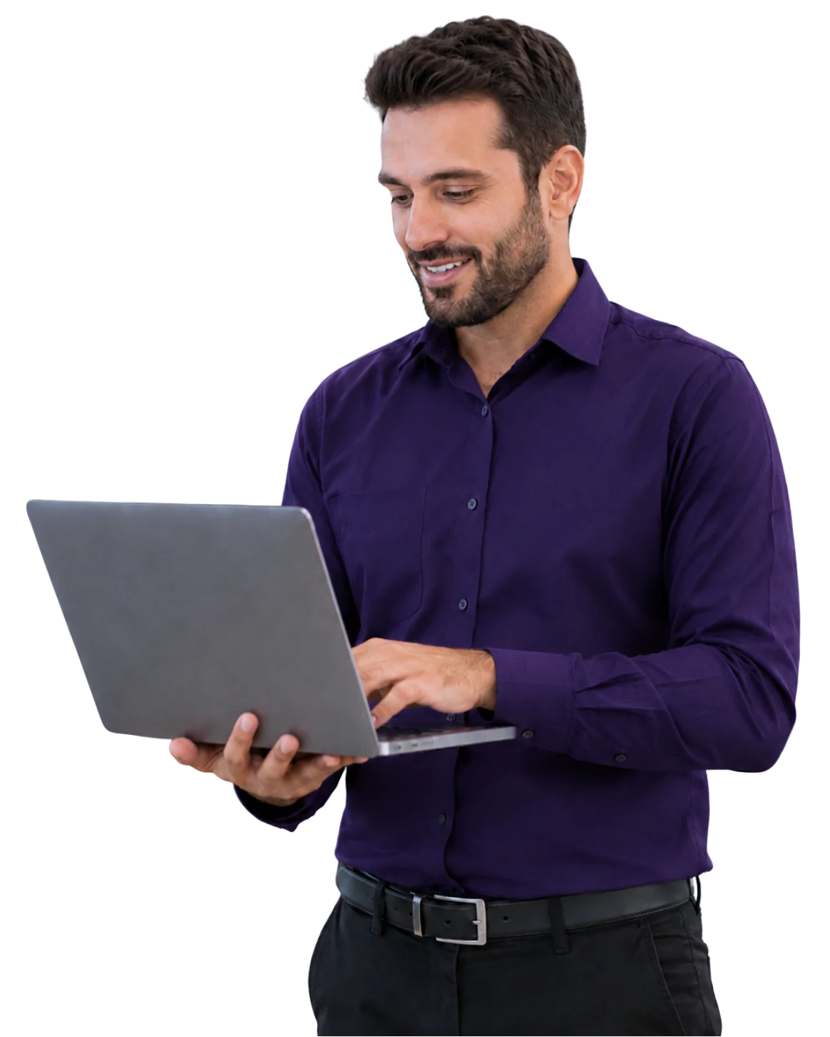 Profissional com notebook